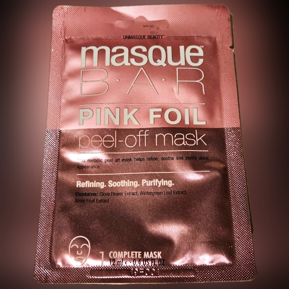 NWT 》2× MASQUE BAR PINK FOIL PEEL OFF MASKS! - Picture 4 of 7